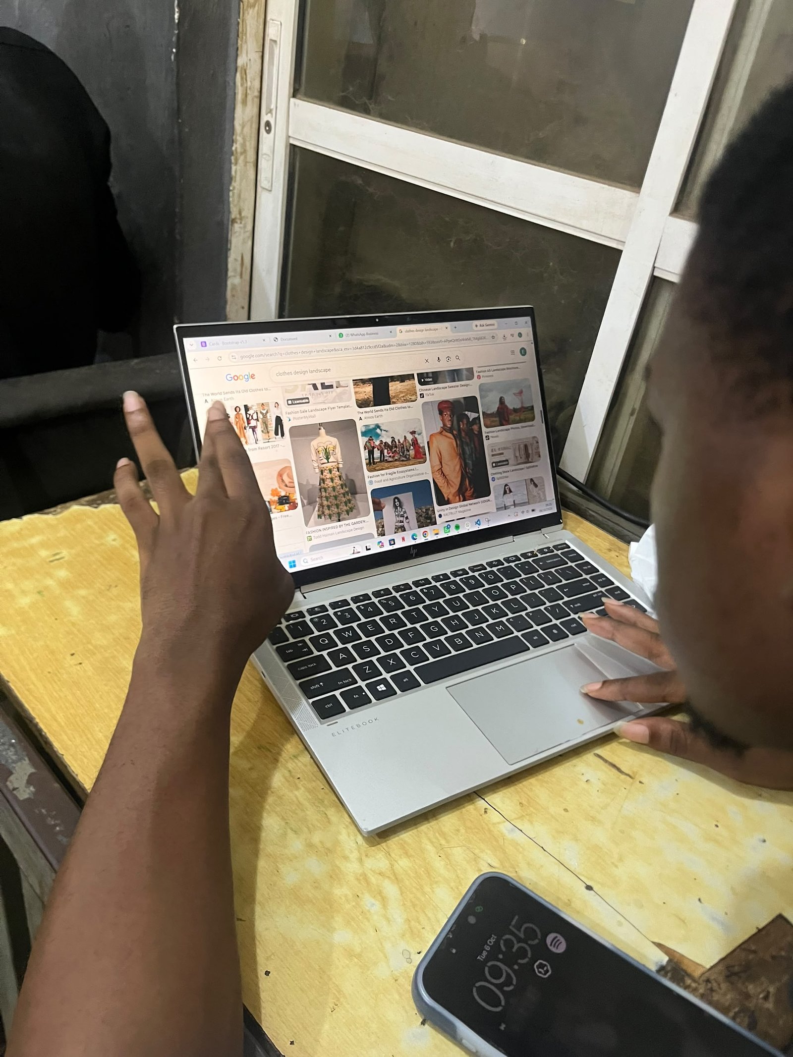 Students learning digital skills in Abuja